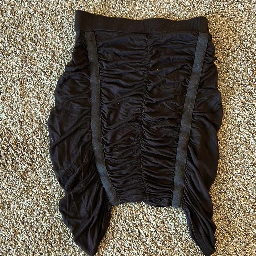 Akira Black Ruched Skirt